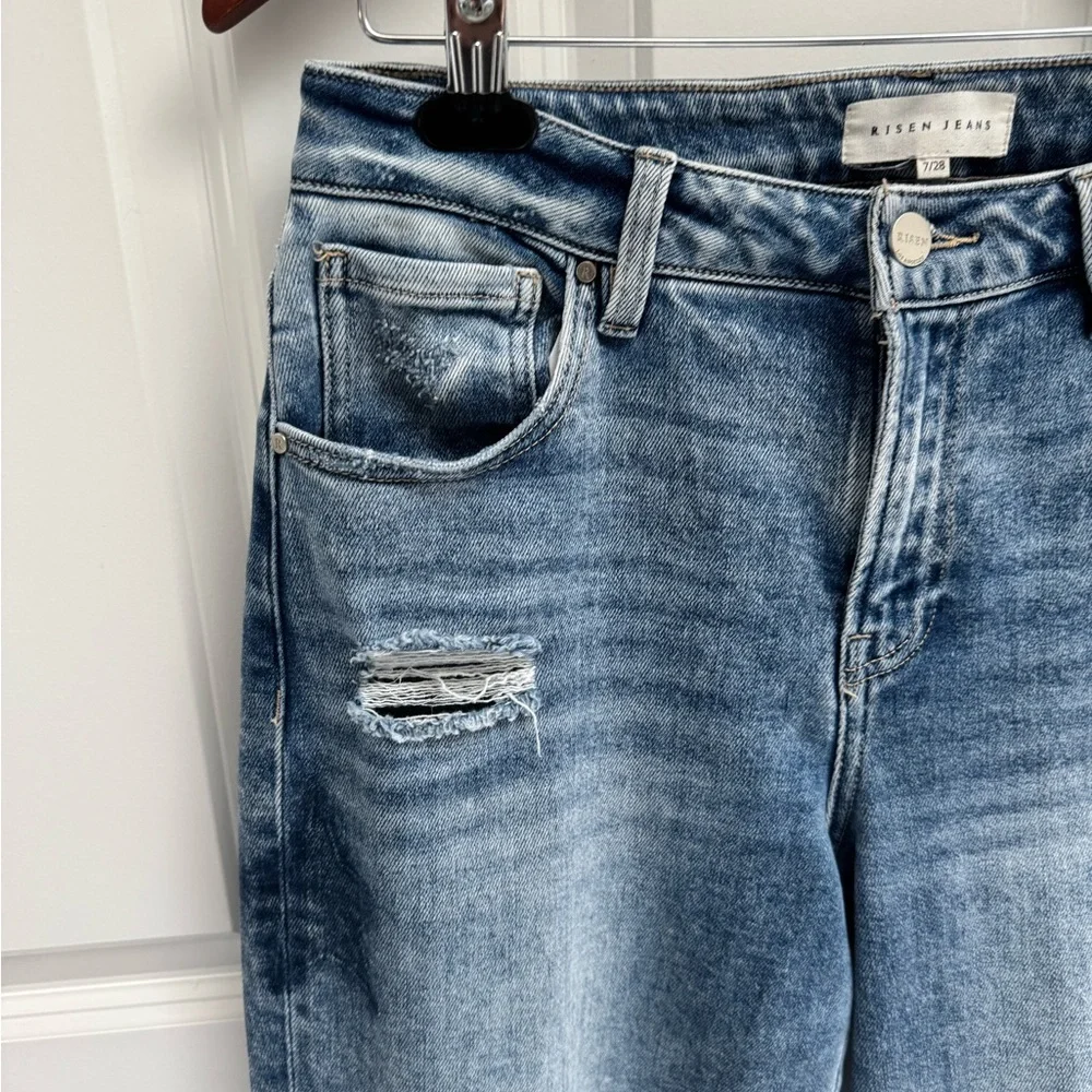 Women's Blue Star Straight Leg Jeans size 27 - Picture 5 of 9